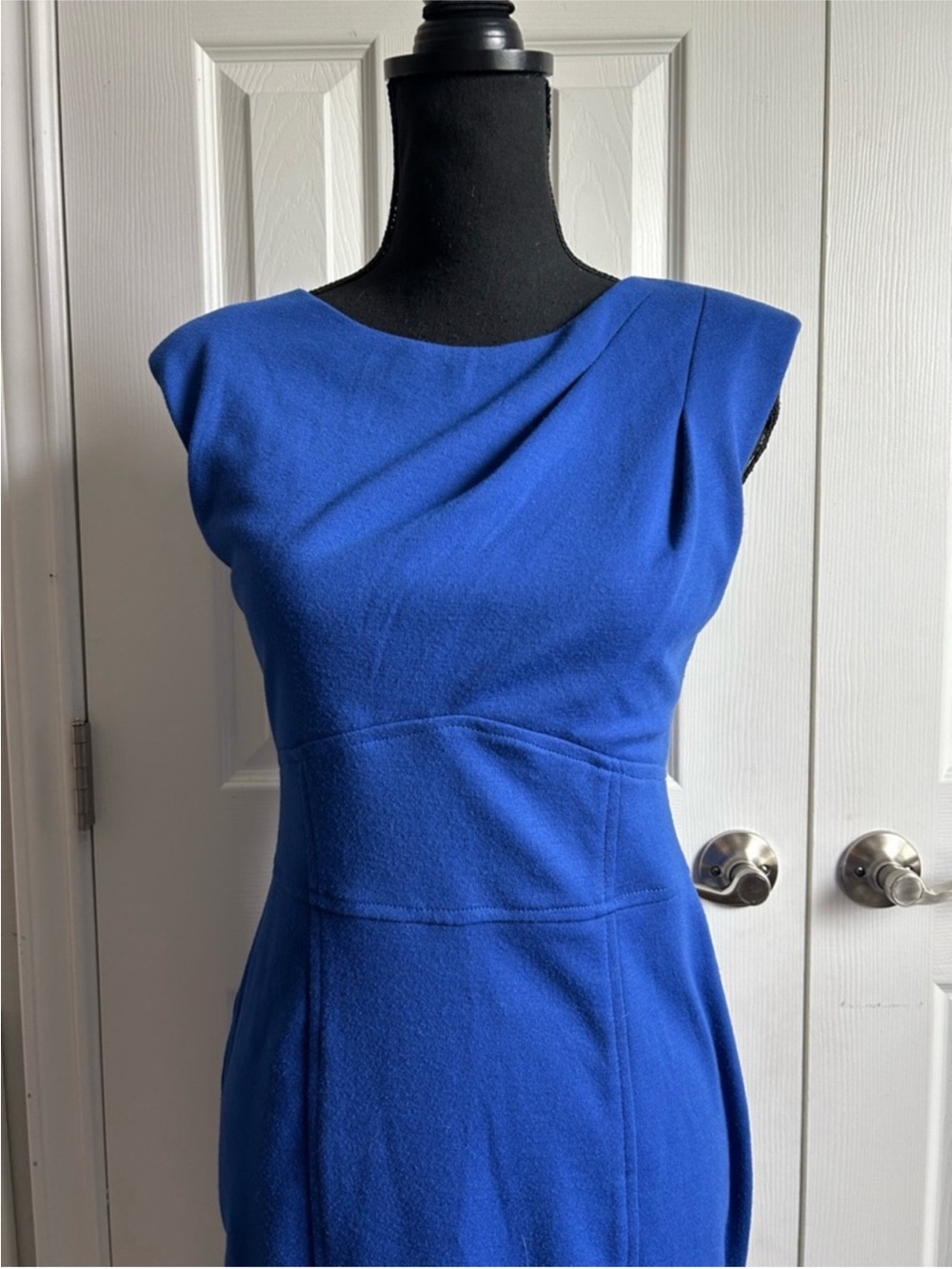 Anthropologie | Bordeaux Classic Cap-Sleeve Sheath Dress - Picture 2 of 6